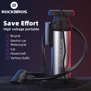 Rockbros 80PSI เครื่องปั๊มลมยางจักรยาน AV/FV แรงดันสูง แบบพกพา อุปกรณ์เสริม สําหรับจักรยานเสือภูเขา