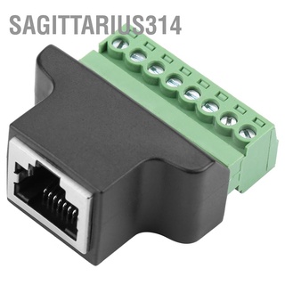 Sagittarius314 อะแดปเตอร์เชื่อมต่อกล้องวงจรปิดดิจิทัล Rj45 ตัวเมีย เป็นสกรูเทอร์มินัล 8 Pin