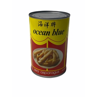 เป๋าฮื้อเส้น,หน่อไม้ทะเล OCEAN BLUE Sea Asparagus 425g นำเข้าจาก มาเลเซีย เบอร์ 00 เส้นใหญ่ SIZE XL 1 กระป๋อง/บรรจุ 425g