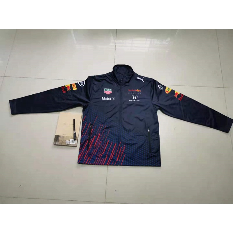 2021 ใหม่ F1 Red Bull Racing Suit Red Bull Mens Fleece Zip Jacket