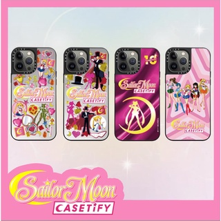 【Sailor Moon】casetify เคสโทรศัพท์มือถือ tpu กันกระแทก มีกระจก สําหรับ iPhone 13 Pro Max 12 11 Pro Max XR XS Max 6 7 8 Plus SE2020 13 12 12 12