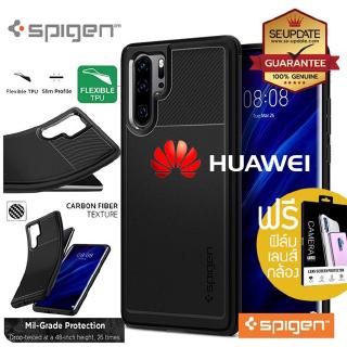 (ของแท้+ของแถม) เคส Huawei SPIGEN Rugged Armor สำหรับ P40 / Pro / P30 / P30 Pro / P20 Pro / Mate 20 / 20 Pro / Nova 5T