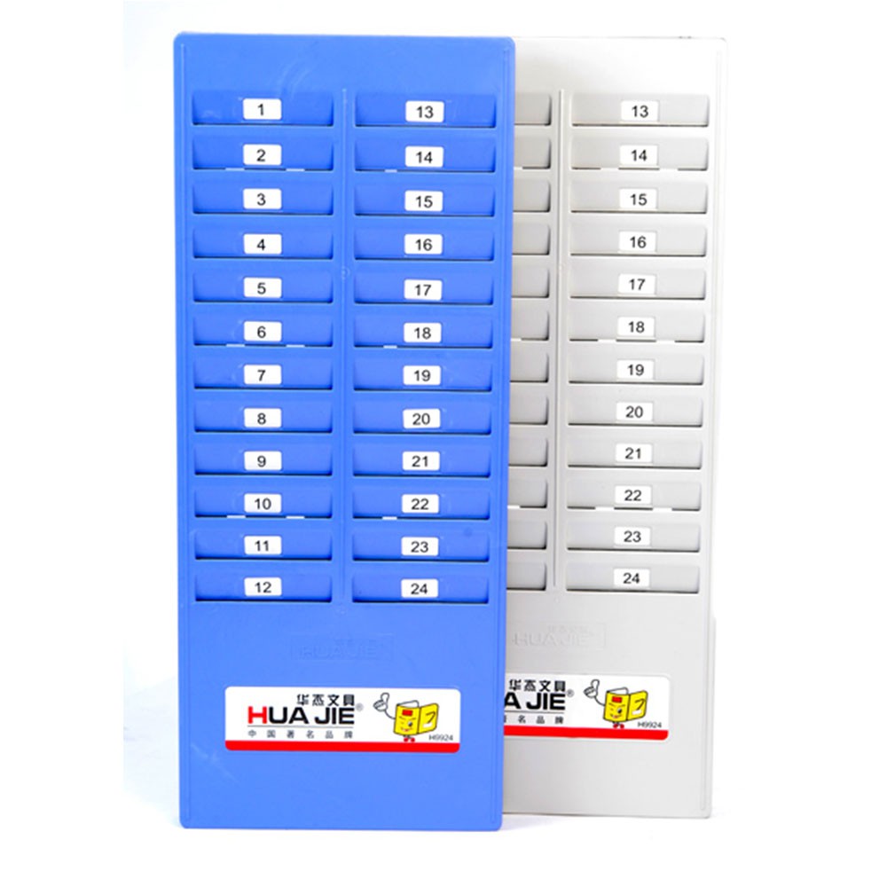 แผงเสียบบัตรตรอกพนักงาน ที่ใส่บัตรตรอก [1096] แผงเสียบบัตรพลาสติก พร้อมส่ง ราคาถูก