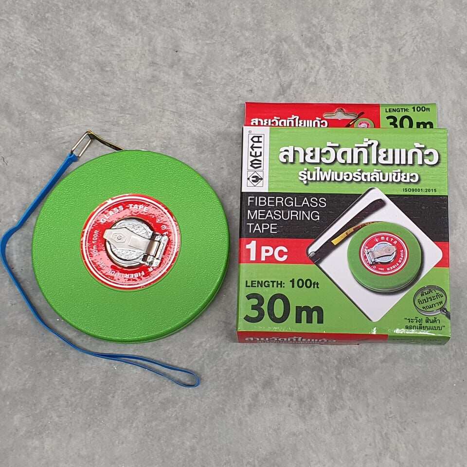 META สายวัดที่ ใยแก้ว เทปวัดระยะ  เทปวัดระยะทาง เทปวัดที่ มีให้เลือก 20-50 เมตร - รูปที่ 4