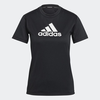 adidas TRAINING เสื้อยืดกีฬา Primeblue Designed 2 Move Logo สีดำ GL3820