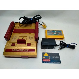 Famicom แท้ Japan สีทอง ชุดพร้อมเล่น มีมารีโอ้แท้ แถมให้ไปเล้ฃ่นระบบAV