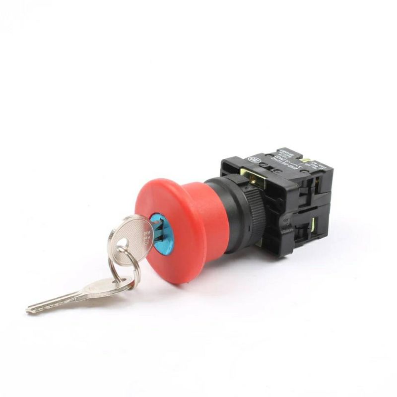 Xb4-es142รีเซ็ตคีย์หยุดฉุกเฉินปุ่มกดหัวใจ 40mm N/C N/O