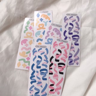 Topping sticker confetti