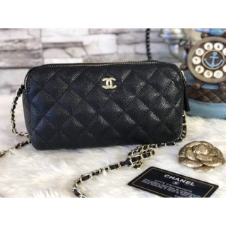 💕 พร้อมส่ง chanel cosmetics shoulder bag 🎄 พรีเมียมกิฟจากเครื่องสำอางค์ 🍭