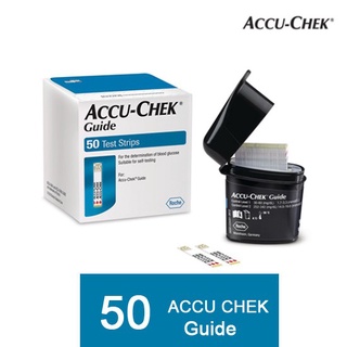 (หมดอายุ: ตุลาคม 2024) ACCU CHEK GUIDE TEST STRIPS 50/100 แผ่น ACCUCHEK