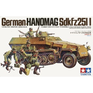 พลาสติก โมเดล ประกอบ TAMIYA สเกล 1/35 German Hanomag SdKfz 251/1 (35020)