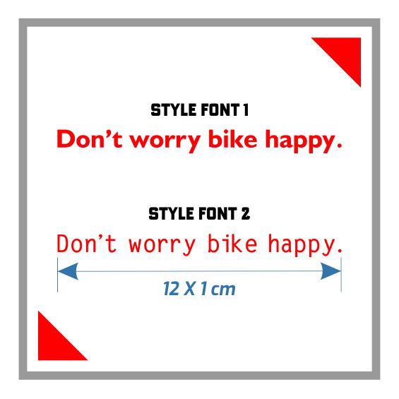 ตัดสติกเกอร์พับจักรยานสติกเกอร์จักรยานถนนจักรยานคงที่ไม่กังวลจักรยานมีความสุขไวนิล