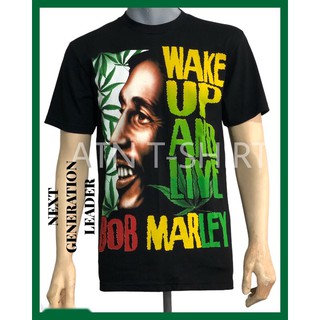 เสื้อยืดลาย bob marley ลายกัญชา เสื้อยืดพิมพ์ลายหน้าหลัง เสื้อผ้าวินเทจ เสื้อคอกลม เสื้อยืด T-shirt