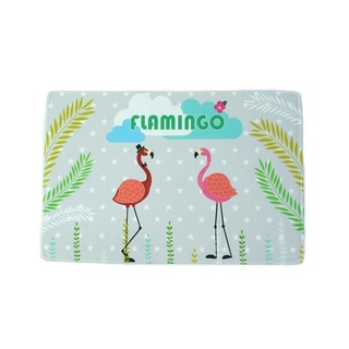 Door mat พรมเช็ดเท้า ลายflamingo ขนาด 40x60ซม. S191909E