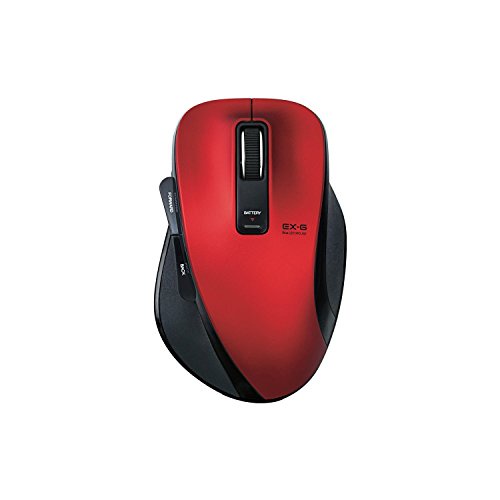 [🗻ส่งตรงจากญี่ปุ่น✈]Elecom Wireless Mouse BlueLED 2.4GHz 5 Button M Size สีแดง M-XG1DBRD
