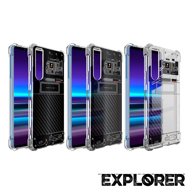 เคส สำหรับ Sony Xperia 1 II [Explorer Series] 3D Anti-Shock Protection TPU Case