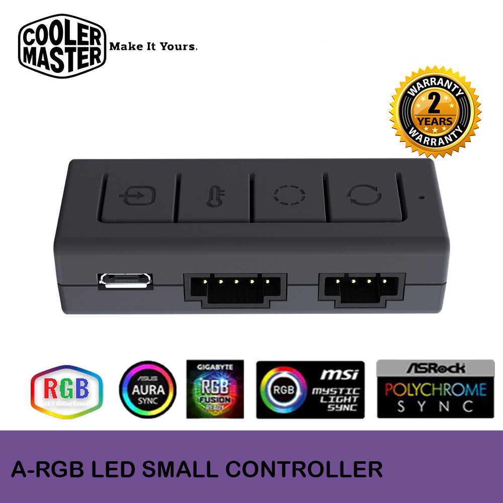 COOLER MASTER ARGB LED SMALL CONTROLLER (MFXACBNNNUNNR1) Shopee