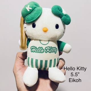 #ตุ๊กตา #เฮลโหล #คิตตี้ #ชุดเบสบอล #แต่งตัว #Eikoh #Sanrio #ลิขสิทธิ์แท้ 5.5” #Hello #Kitty #ป้ายจาง #สภาพ95% #งานสะสม