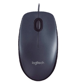 [ประกัน 1 ปี] เมาส์มีสาย Logitech เสียบแล้วใช้ได้เลย ไม่ต้องติดตั้ง M90 Optical USB Wired Mouse 1000 DPI เมาส์โลจิเทค