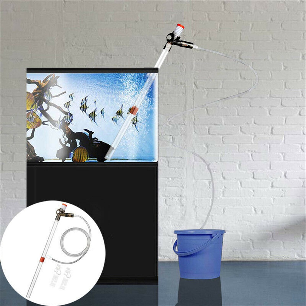 Fish Tank Siphon Kit Vacuum Water Cleaning Pump Gravel Cleaner Aquarium