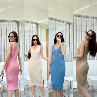 Basic knit maxi dress🥨 เดรสรุ่นใหม่ เอาใจสายมินิมอล สายเกากันค่า