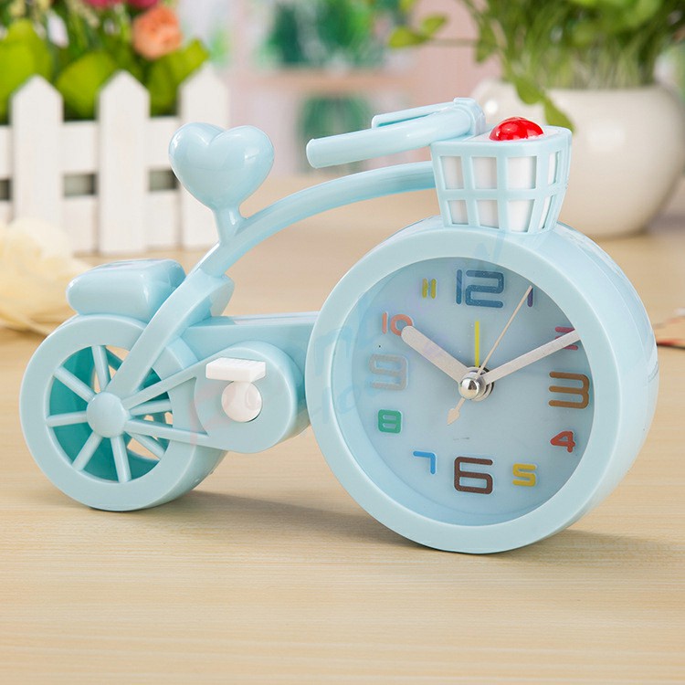 Rainbow นาฬิกาปลุก นาฬิกาตั้งโต๊ะ รูปทรงจักรยาน Alarm clock