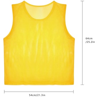 Seedopia Sports Nylon Mesh jersey Vest For Adults Kids, Youth Sports Basketball, Football ไนลอนตาข่ายแน่นทีมฝึกเสื้อกั๊ก