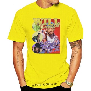  100%COTTONใหม่ เสื้อยืดแขนสั้น พิมพ์ลาย Will Smith Bootleg Rap สีดํา สไตล์วินเทจ Allgpd90Edflbj07 sizes-5xl