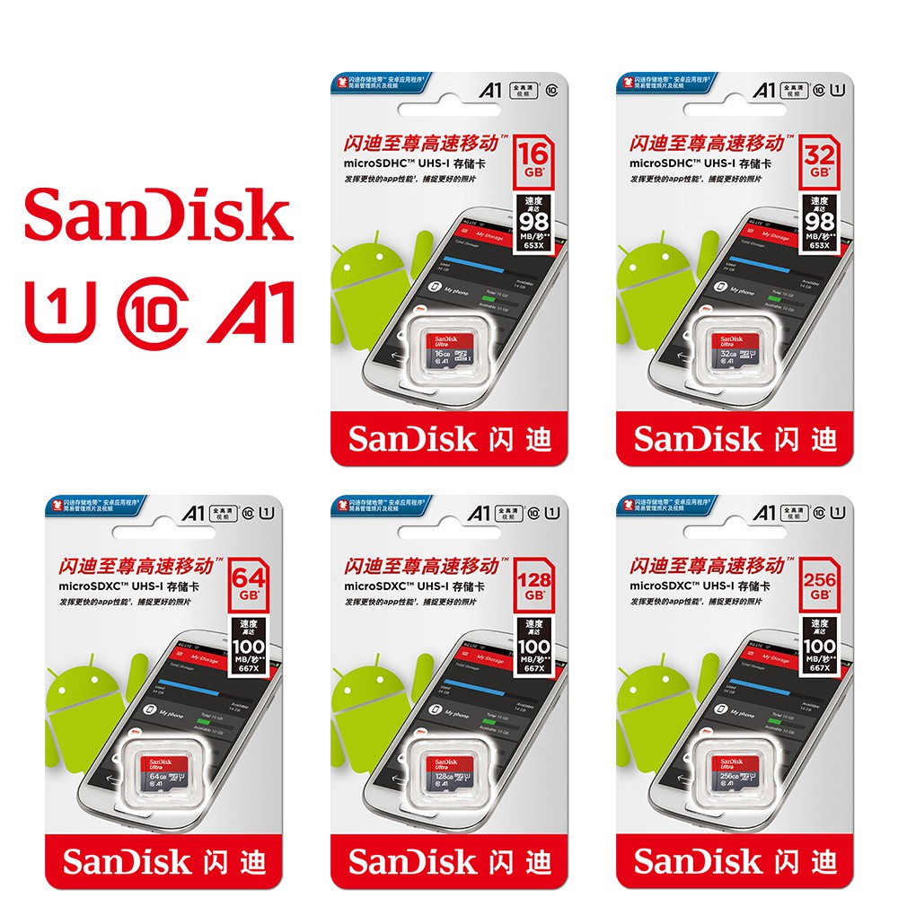 Fast  Ultra Micro SD 128GB 32GB 64GB 256GB 16GB Micro SD Card SD/TF Flash Card Memory