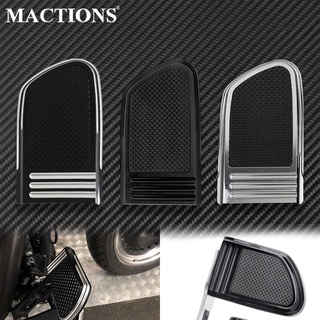 Motorcycle Brake Pedal Pad Cover Black Chrome For Harley Touring Electra Glide FLHT Heritage Softail 1986-2017 Dyna FLD