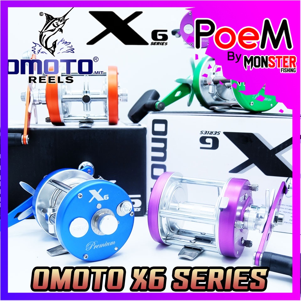 รอกเบท รอกตกปลาทรงกลม OMOTO X6 SERIES