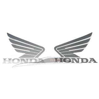 Sticker Honda มีปีก เครื่องหมายปีกนก ข้าง ซ้าย ขวา ติดรถ สีดำ MSX 125 D Size: 85 มม.