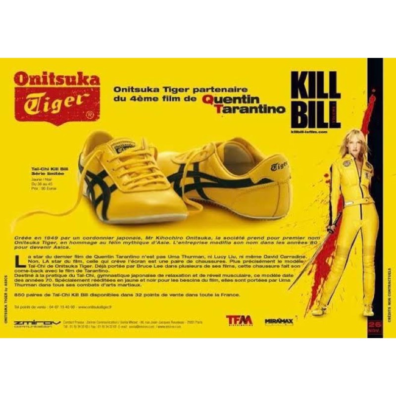 รองเท้า Onitsuka tiger tai chi (Kill bill) size 9.5 us ของแท้ 100% มีใบสั่งซื้อตอนอยู่อเมริกา (แถมกล