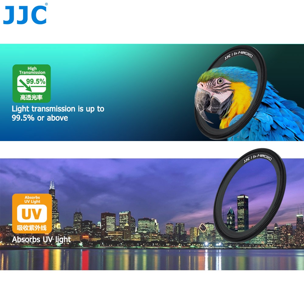 JJC UV Filter S+ L39 ตัวป้องกันเลนส์ Ricoh GR IIIx GR III GR II GR3x GR3 GR2 Richo GRIII GRIIIx GRII อุปกรณ์เสริมกล้อง