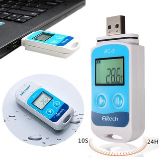 เครื่องมือเซนเซอร์ อุณหภูมิ กันน้ำ Data Logger Datalogger RC-5 Recorder USB