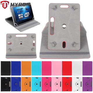 MYRON 7 8 9 10.1 inch High Quality Tablet Case Colorful PU Leather Universal Cover Crystal Pattern 360 Degree Rotating Hard Shockproof Perfect Protective Shell/Multicolor