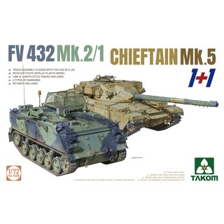 พลาสติก โมเดล ประกอบ TAKOM สเกล 1/72 FV432 Mk.2/1 Chieftain Mk. 5