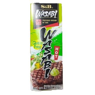 วาซาบิ Wasabi สำเร็จรูป ชนิดหลอด S&amp;B Wasabi 90 g #KIK