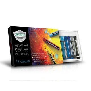 Master Art สีชอล์กน้ำมัน รุ่นมาสเตอร์ซีรี่ย์ 12 สี