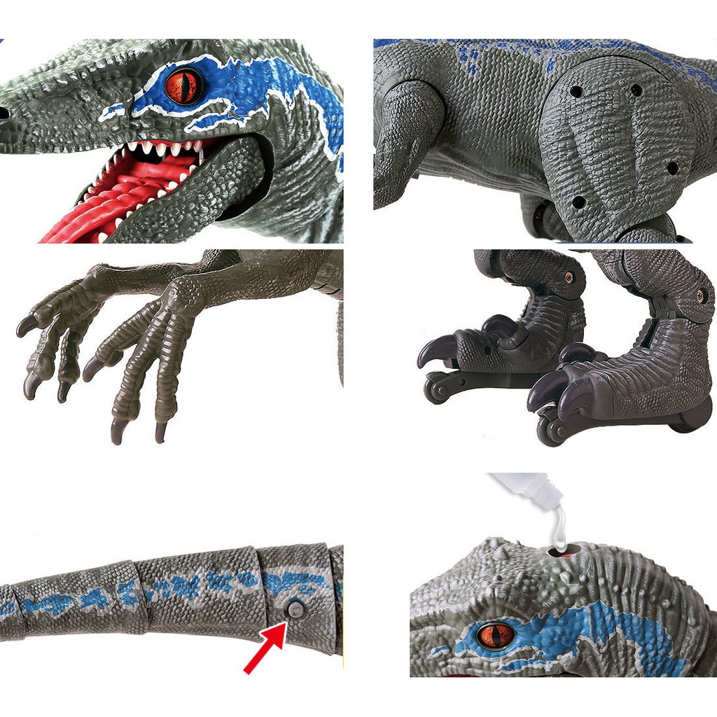 remote control smart robot dinosaur velociraptor