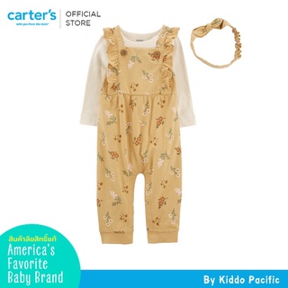 Carters Short Overalls + T Shirt + Handband 3Pc L9 คาร์เตอร์เสื้อผ้าชุดเซทเอี๊ยมผ้าพร้อมเสื้อและที่คาดผม