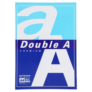 🔥สินค้าขายดี!! ดั๊บเบิ้ล เอ สมุดรายงาน ขนาด A4 80 แกรม 40 แผ่น Double A Size A4 80gsm Notepad 40 Sheets