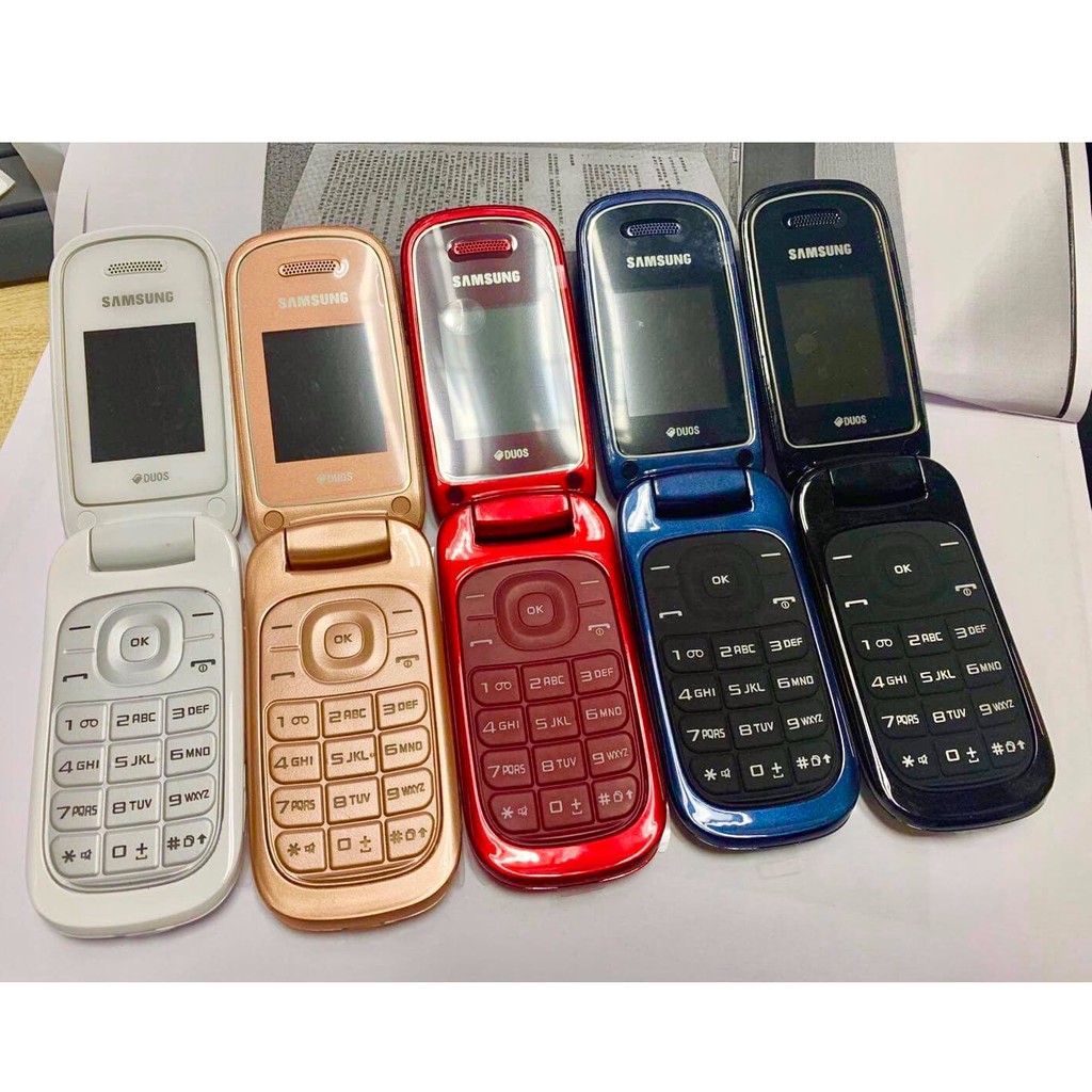โทรศัพท์มือถือซัมซุง SAMSUNG GT-E1272 ใหม่ (สีขาว) มือถือฝาพับ ใช้ได้ 2 ซิม  ทุกเครื่อข่าย AIS TRUE DTAC MY 3G/4G ปุ่มกด