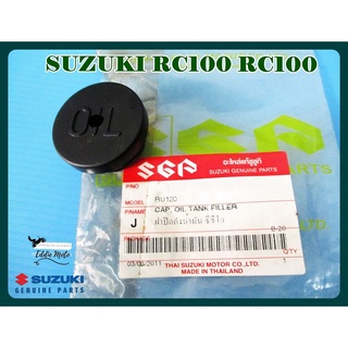 SUZUKI​ RC100 RC100 CRYSTAL​ SWING​ OIL CAP RUBBER "BLACK" "GENUINE PARTS"  // ฝาปิดกระปุกน้ำมันเครื่อง ฝาเกลียว ของแท้