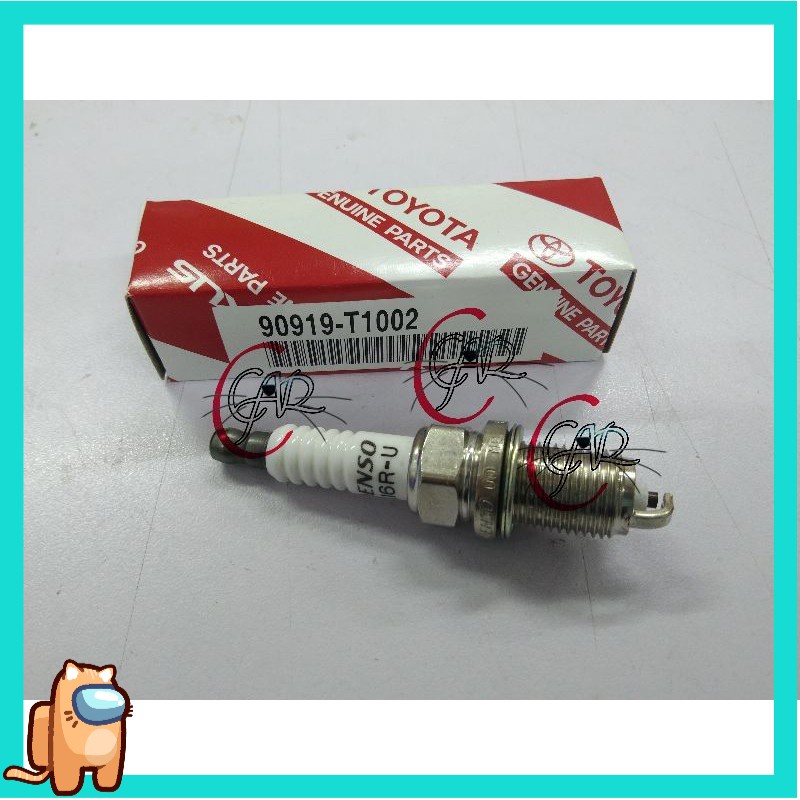 SPARK PLUG VIOS NCP93 NCP150 NCP42 ALTIS ZZE122 ZZE142 WISH ZNE10 TOYOTA DENSO 90919-T1002 (K16R-U) 