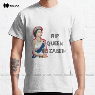 Rip Elizabeth Queen Elizabeth Ii  Classic T-Shirt Commemorative Tee Shirt Custom Aldult Teen Unisex Digital Printing Tee