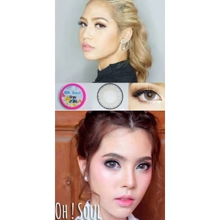 คอนแทคเลนส์ จาก กทม.บิ๊กอาย รุ่น Oh soul/Soul สีเทา/ตาล Gray/Brown มีค่าสายตา (0.00)-(-10.00)