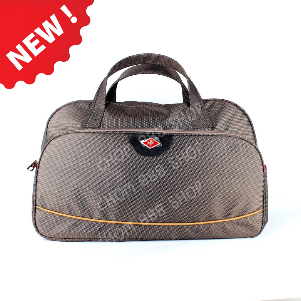 Chom888shop SwissAirs กระเป๋าเดินทาง รุ่นKS111/22/Brown ของแท้ 100% (Warranty leaflet ถูกต้องตามกฎหม