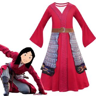 ❤️ (พร้อมสสตอก-kame)  ชุดเจ้าหญิงมู่หลาน Mulan   เด็กคอสเพลย์เครื่องแต่งกาย Mulan Cosplay แต่งตัวแฟนซีปาร์ตี้  W798