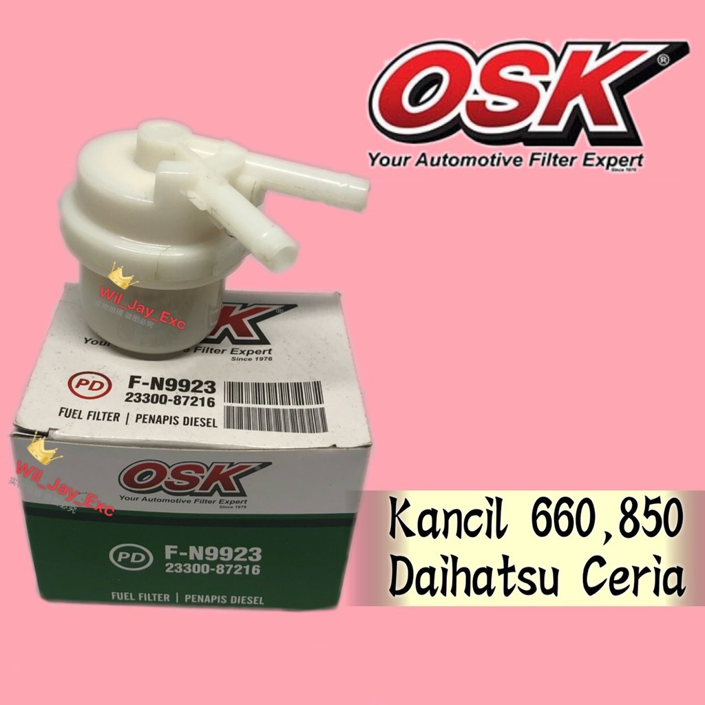OSK F-N9923 FUEL FILTER PERODUA KANCIL (ปลาSTIC) F-N9923